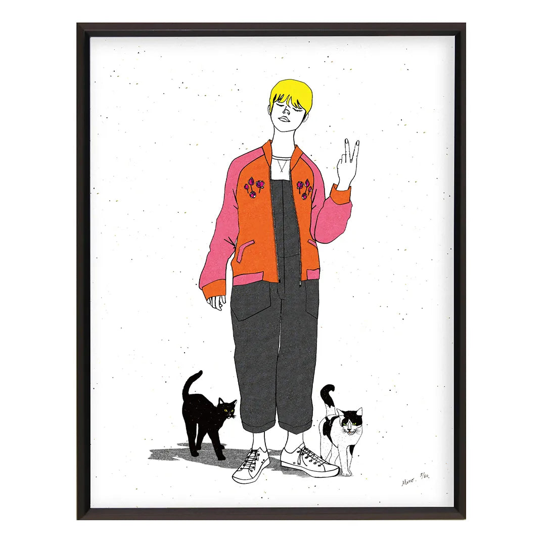 スカジャンと2匹の猫 No.215