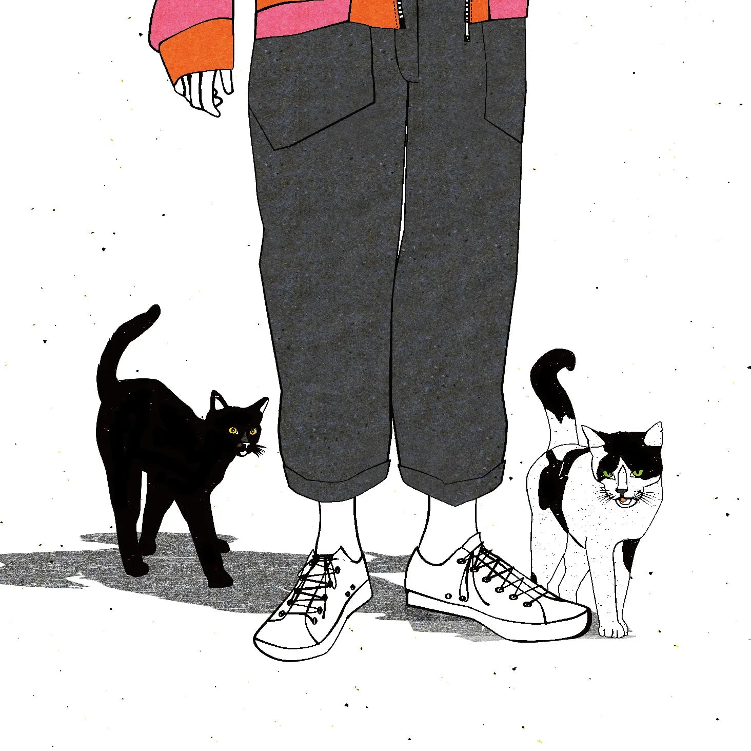 スカジャンと2匹の猫 No.215