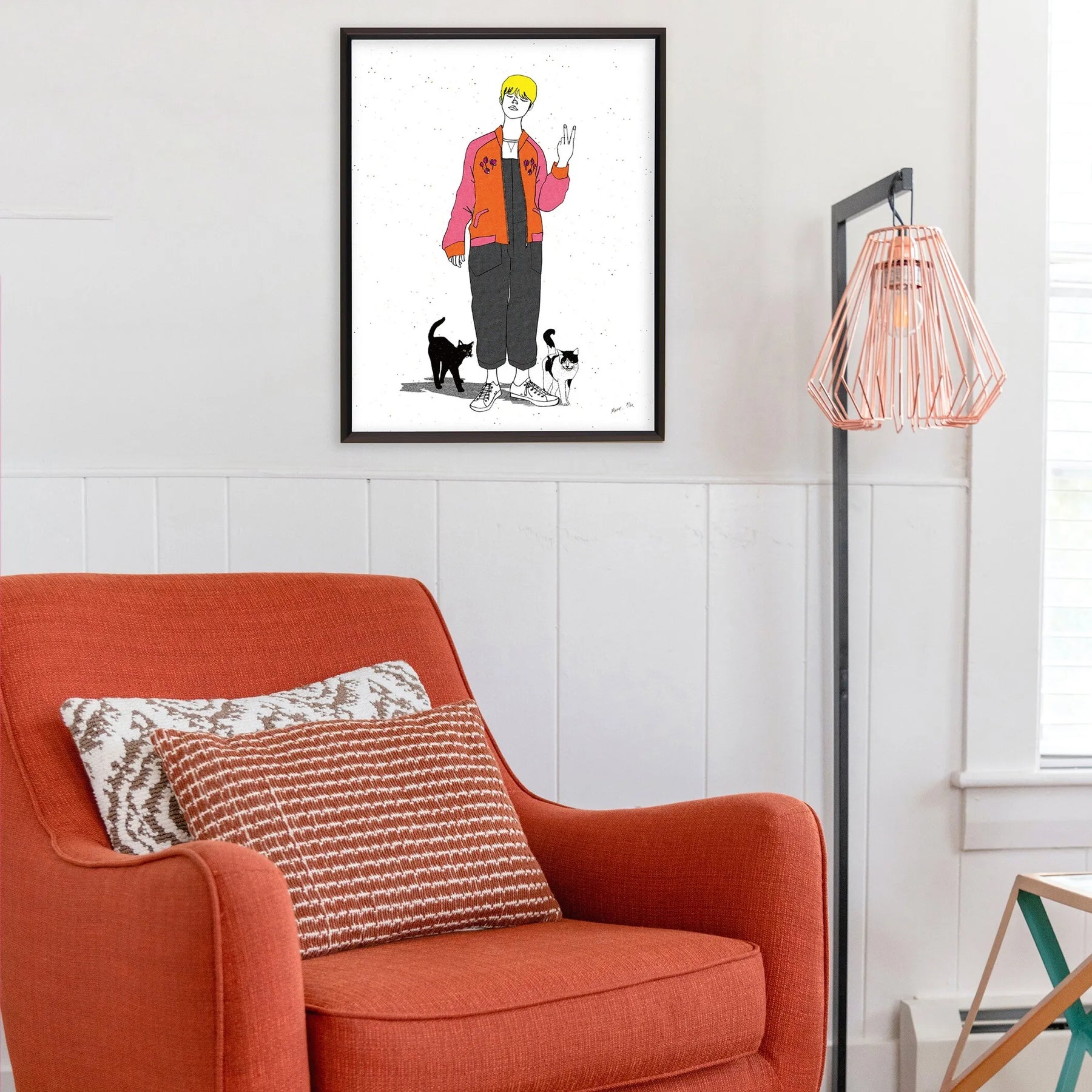 スカジャンと2匹の猫 No.215